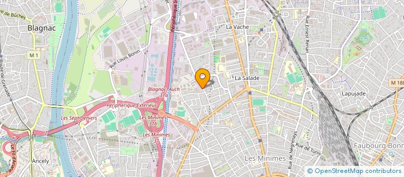 localisation de l'entreprise ASS MADAM GASPARD à TOULOUSE