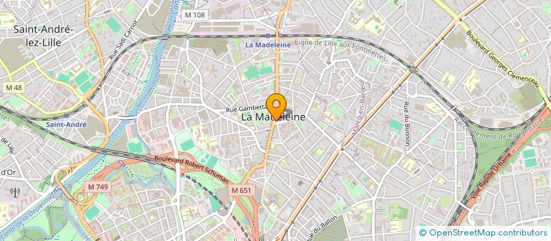 localisation de l'entreprise ASS MADELEINOISE INTEGRATION SOCIALE à LA MADELEINE