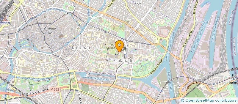 localisation de l'entreprise ASS MAGIST JURISTES AFF FRANCO ALLEMANDE  STRASBOURG