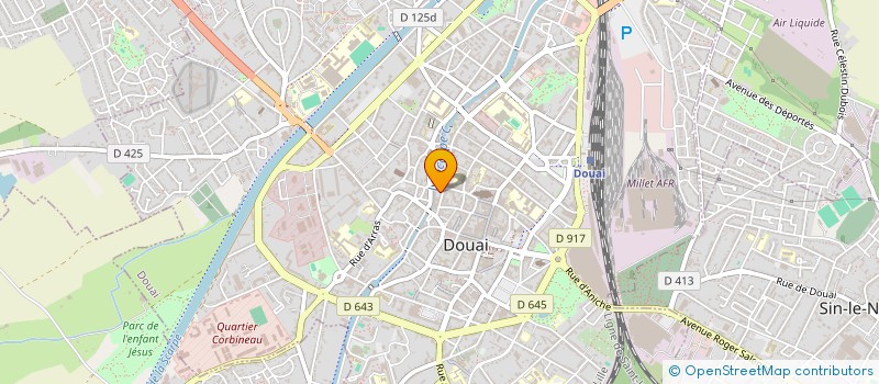 localisation de l'entreprise ASS MAGISTRATS ET PERSONNELS JURIDICTION à DOUAI