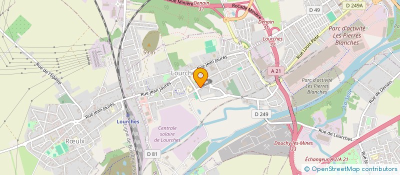 localisation de l'entreprise ASS  MAIN DANS LA MAIN  LOURCHES