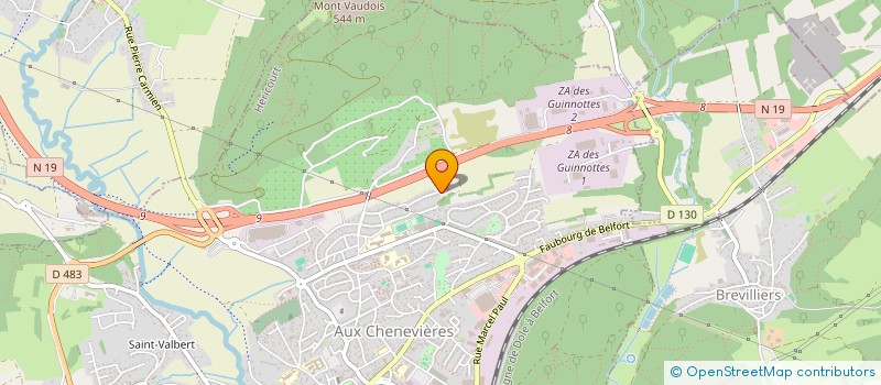 localisation de l'entreprise ASS MAINTIEN DEVELOP. JARDINS OUVRIERS  HERICOURT