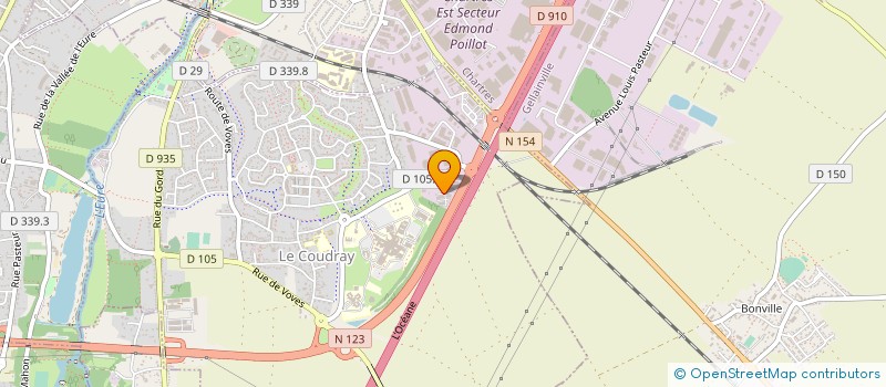 localisation de l'entreprise ASS MAIRES EURE ET LOIR à LE COUDRAY