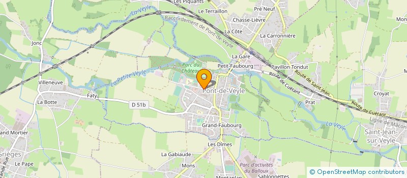 localisation de l'entreprise ASS MAIS FAMIL RURALE EDUCAT ORIENTATION à PONT-DE-VEYLE