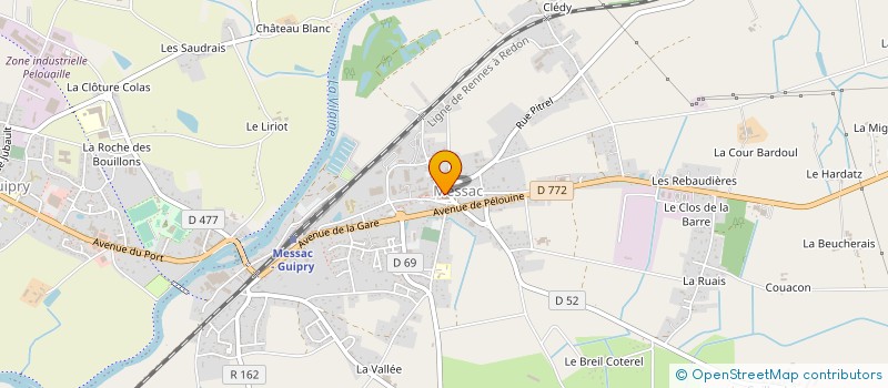 localisation de l'entreprise ASS MAISON ACCUEIL RURALE PERS AGEES à GUIPRY-MESSAC