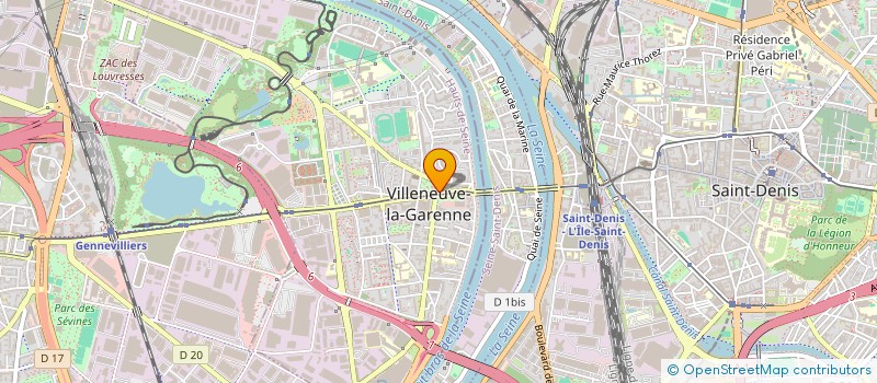 localisation de l'entreprise ASS MAISON DE L'EMPLOI ET DE FORMATION à VILLENEUVE-LA-GARENNE
