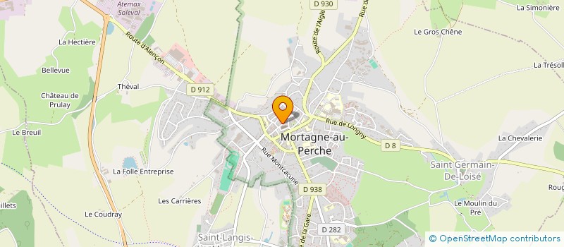 localisation de l'entreprise ASS MAISON DE LA FAMILLE ET DES JEUNES à MORTAGNE-AU-PERCHE