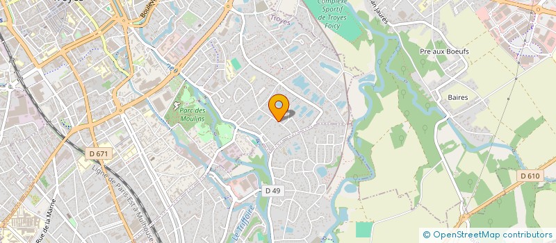 localisation de l'entreprise ASS MAISON DE LA NATURE DE L'AUBE  TROYES