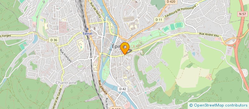 localisation de l'entreprise ASS MAISON DE RETRAITE DE BETTONCOURT  EPINAL
