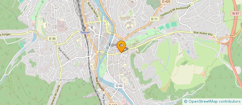 localisation de l'entreprise ASS MAISON DE RETRAITE DU HAUT DU MONT à EPINAL