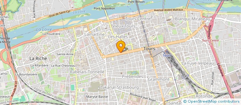 localisation de l'entreprise ASS MAISON DES PARENTS DE CLOCHEVILLE à TOURS