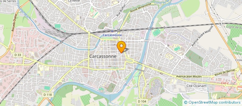 localisation de l'entreprise ASS MAISON DES PROFESSIONS LIBERALES à CARCASSONNE