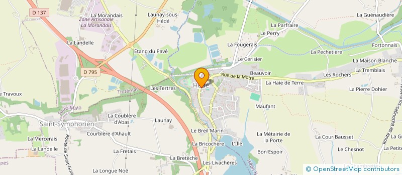 localisation de l'entreprise ASS MAISON DU CANAL D'ILLE ET RANCE à HEDE-BAZOUGES