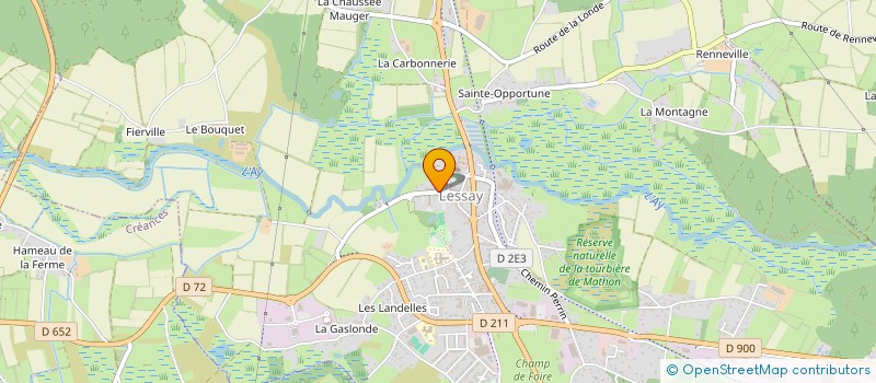 localisation de l'entreprise ASS MAISON DU PAYS DE LESSAY à LESSAY