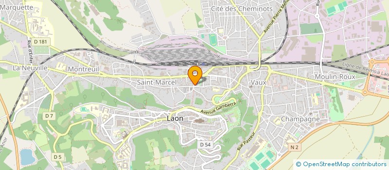 localisation de l'entreprise ASS MAISON EMPLOI FORMATION DU PAYS GRAND LAONNOIS à LAON