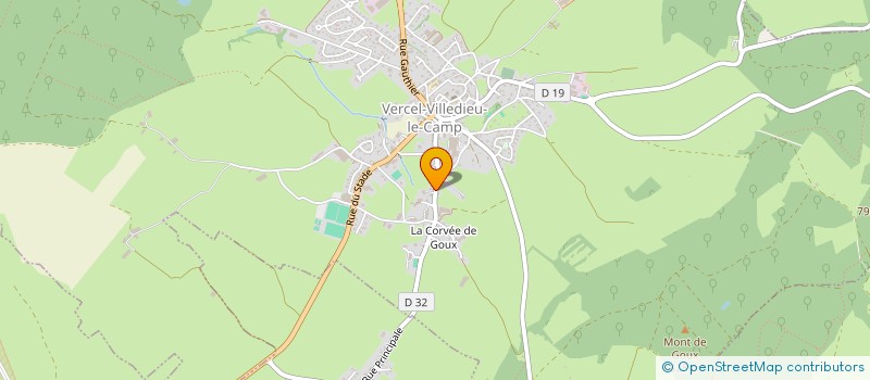 localisation de l'entreprise ASS MAISON FAMILIALE ET INSTITUT, RURAL  VERCEL-VILLEDIEU-LE-CAMP