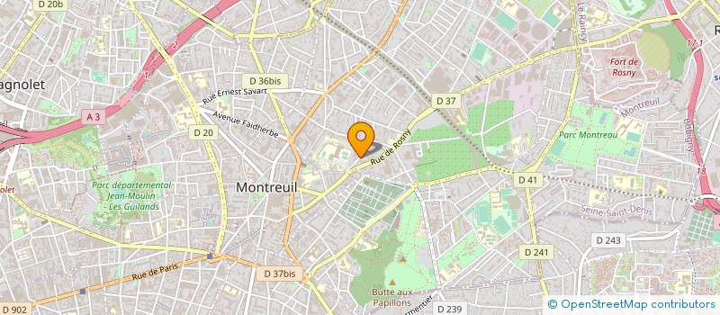 localisation de l'entreprise ASS MAISON POPUL LOISIR CULTU MONTREUIL à MONTREUIL