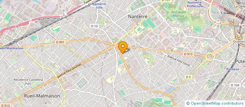 localisation de l'entreprise ASS MAISON POUR TOUS PLATEAU MONT VALERIEN à NANTERRE
