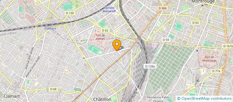 localisation de l'entreprise ASS MAISONS JEUNES CHATILLON à CHATILLON