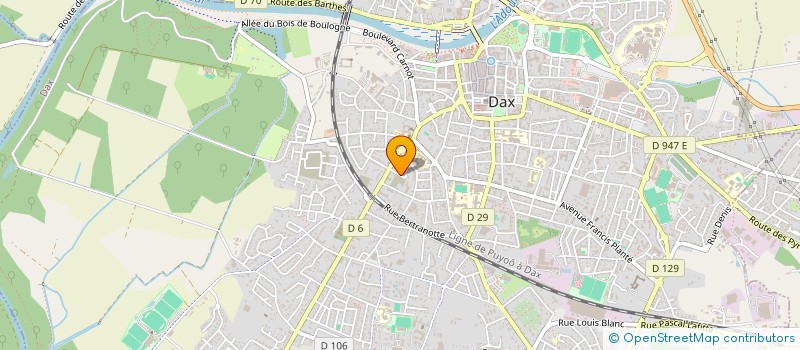 localisation de l'entreprise ASS MAITRE KIM TAEKWONDO DACQUOIS à DAX