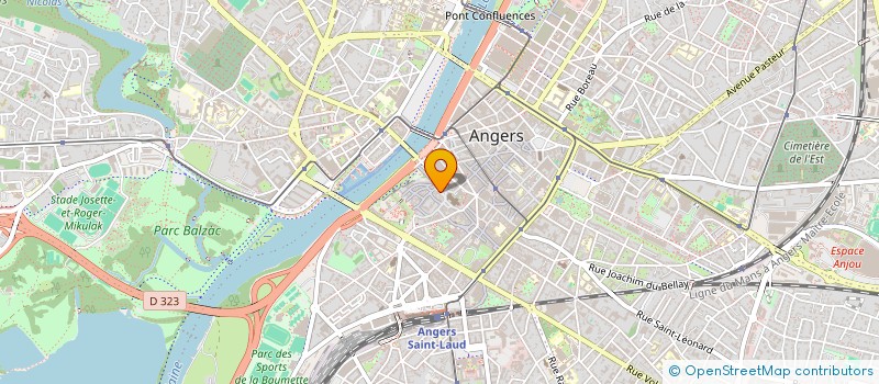 localisation de l'entreprise ASS MAITRISE CATHEDRALE D'ANGERS à ANGERS