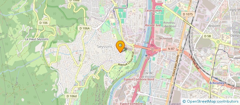 localisation de l'entreprise ASS  MAITRISE ET SECURITE AUTOMOBILE à SEYSSINS