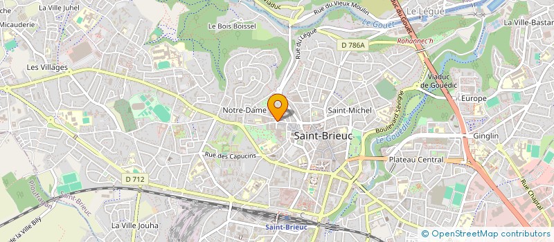 localisation de l'entreprise ASS MAKAMOUCH'KINE à SAINT-BRIEUC