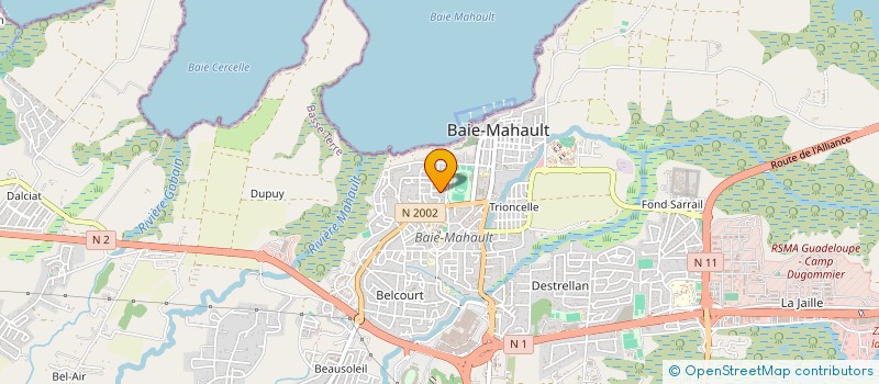 localisation de l'entreprise ASS MALAKA DOUBOUT à BAIE MAHAULT