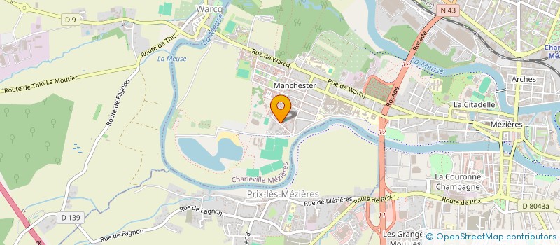 localisation de l'entreprise ASS MALGRE TOUT FRANCO-ALGERIENNE  CHARLEVILLE-MEZIERES