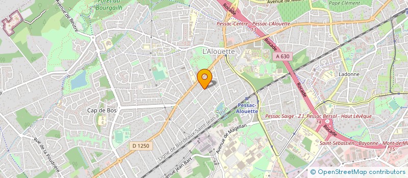 localisation de l'entreprise ASS MALIBU à PESSAC