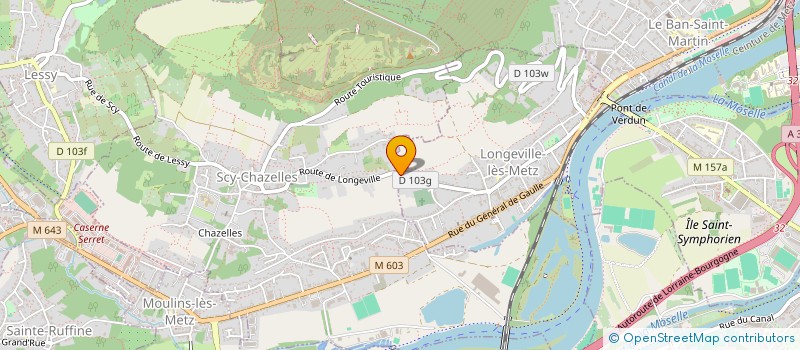 localisation de l'entreprise ASS MALOU ROSTAN à LONGEVILLE-LES-METZ