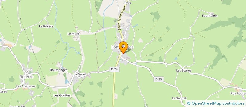 localisation de l'entreprise ASS MANDATAIR AIDE DOMICIL EVAUX CHAMBON à EVAUX-LES-BAINS