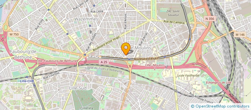 localisation de l'entreprise ASS MANDATAIRE AIDE ET GARDE A DOMICILE à LILLE