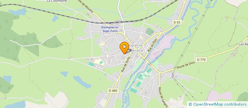 localisation de l'entreprise ASS MANDATAIRE D'AIDE A DOMICILE à DOMPIERRE-SUR-BESBRE
