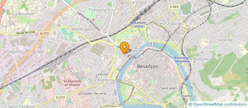 localisation de l'entreprise ASS MANUEL TOQUE DE SANTO à BESANCON