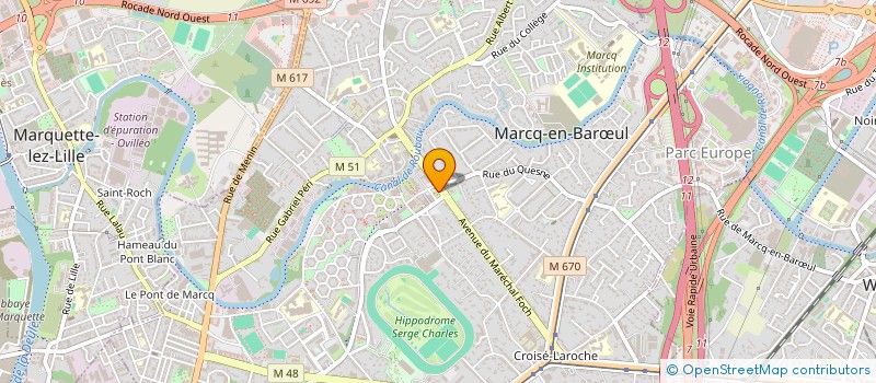 localisation de l'entreprise ASS MARCQ ENFANCE ET FAMILLE à MARCQ-EN-BARŒUL