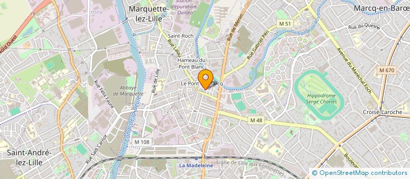 localisation de l'entreprise ASS MARCQUOISE DE YOGA à MARCQ-EN-BARŒUL