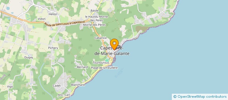 localisation de l'entreprise ASS MARIE GALANTAISE FORMATION ETUDES à CAPESTERRE-DE-MARIE-GALANTE