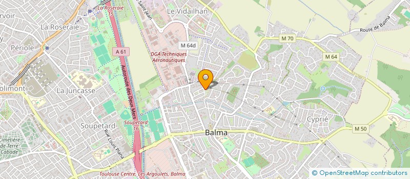 localisation de l'entreprise ASS MARIE LEHMANN à BALMA