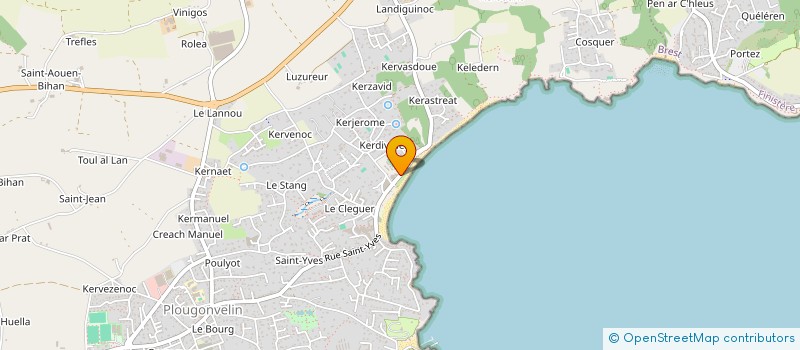 localisation de l'entreprise ASS MARITIME DE L ANSE DU TREZ HIR à PLOUGONVELIN