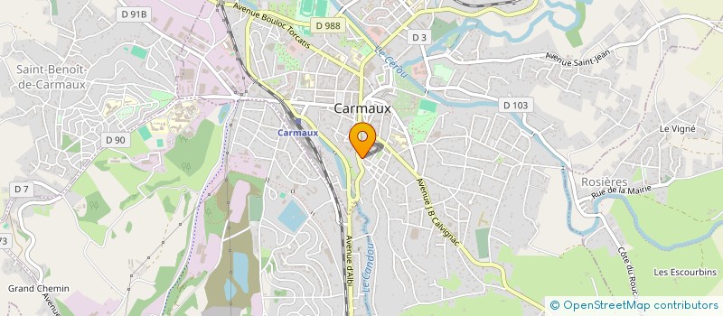 localisation de l'entreprise ASS MARKEL PRODUCTIONS  CARMAUX