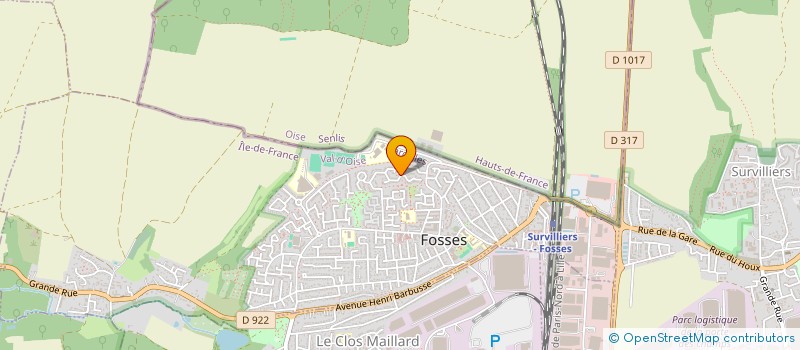 localisation de l'entreprise ASS MARLY BAS  FOSSES