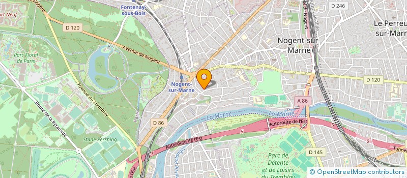 localisation de l'entreprise ASS MARNE EN SCENE à NOGENT-SUR-MARNE
