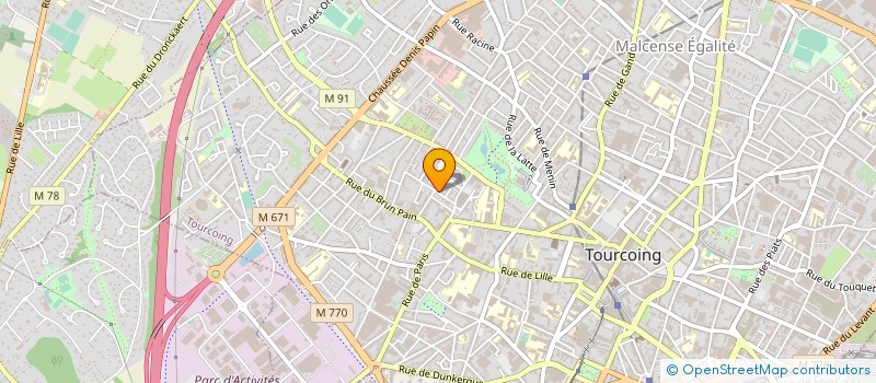 localisation de l'entreprise ASS  MAROCAINE POUR LE DIALOGUE ET LA SO  TOURCOING