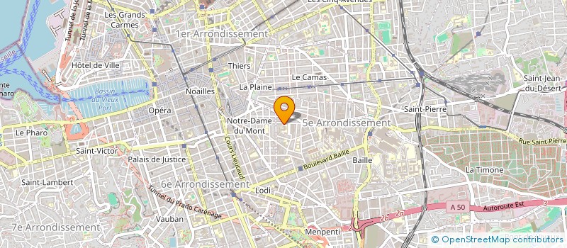 localisation de l'entreprise ASS MARSEILLAISE FORMATION CONT KINESI  MARSEILLE
