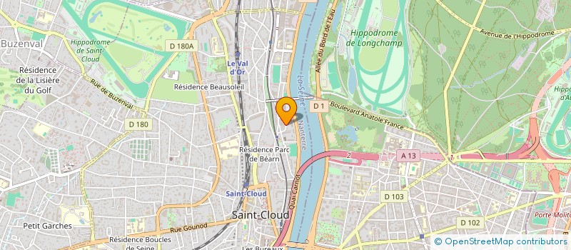 localisation de l'entreprise ASS  MATCH RACING CLUB DE FRANCE  SAINT-CLOUD