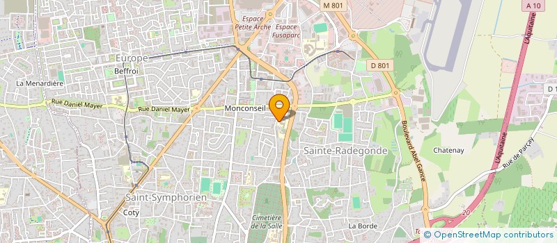 localisation de l'entreprise ASS MATERNELLE JEAN DE LA FONTAINE à TOURS