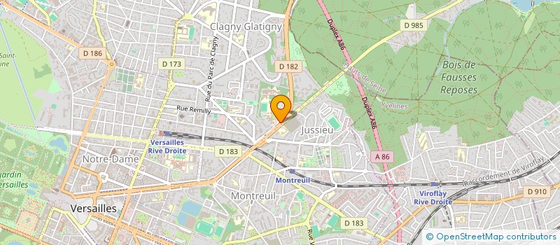 localisation de l'entreprise ASS MATIERE GRISE UVSQ à VERSAILLES