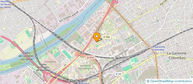 localisation de l'entreprise ASS MATSERVICE AIDE A DOMICILE  NANTERRE