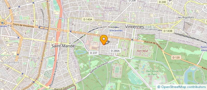 localisation de l'entreprise ASS MAUNOURY FORUM GRAPHIQUE à VINCENNES